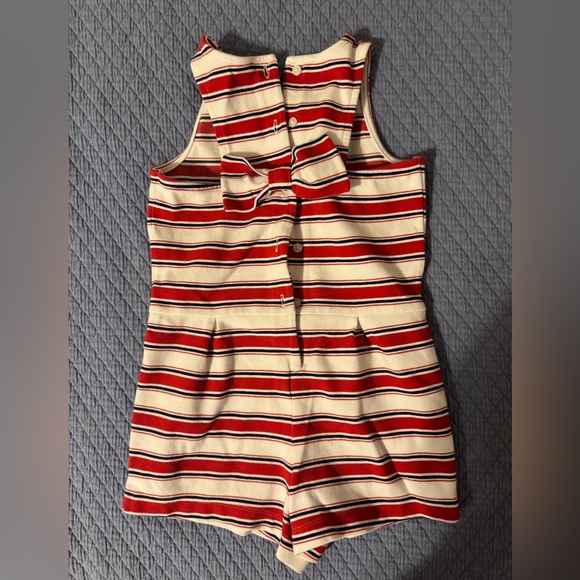 Janie and Jack Stripe Romper size 6 - Picture 2 of 3